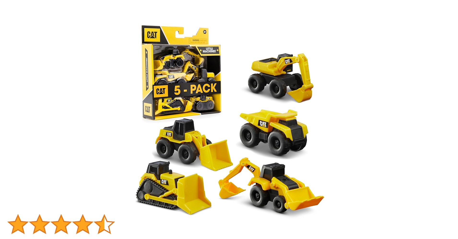 CAT 建設機械ミニカー5台セット CAT 建設機械ミニカー5台セット Toy State CAT Mini Machines 5 Pack